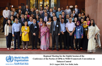 Regional Meeting for the Eighth Session of the Conference of the Parties of the WHO-FCTC